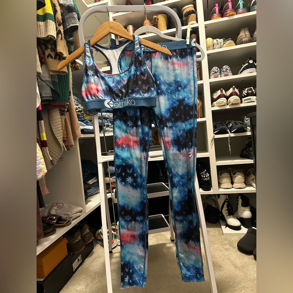 Ethika sized M sports bra and legging set